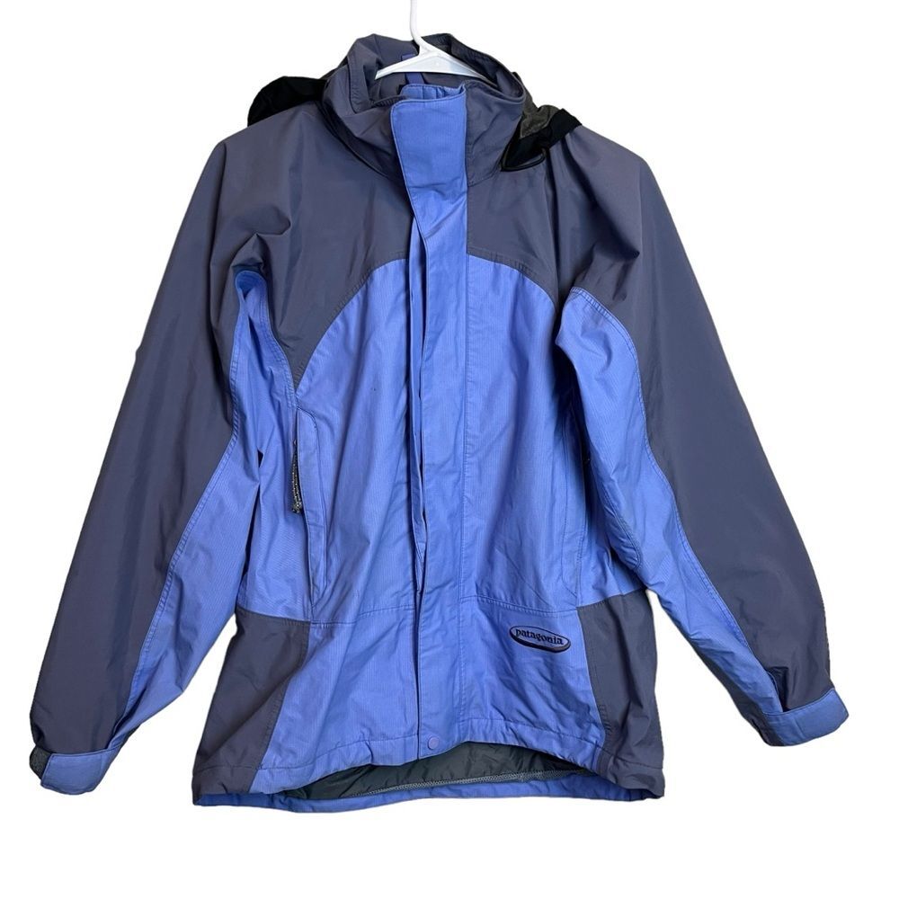 Patagonia Blue Gray Water Proof Outdoor Jacket Size XS Women